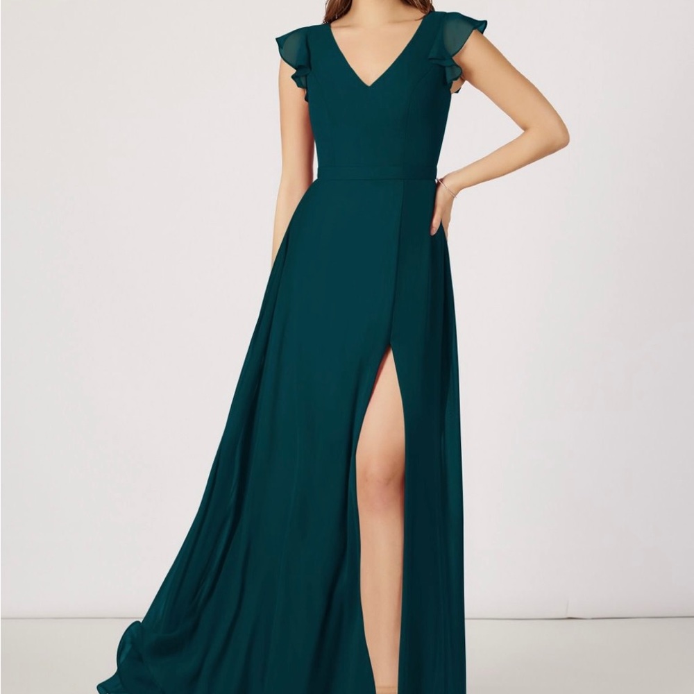 Azazie Claudine Dress in Pine 🌲